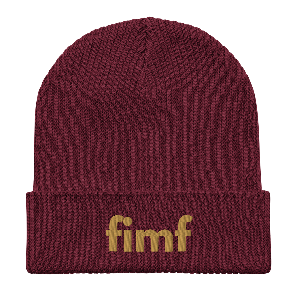 Organic cotton FIMF beanie