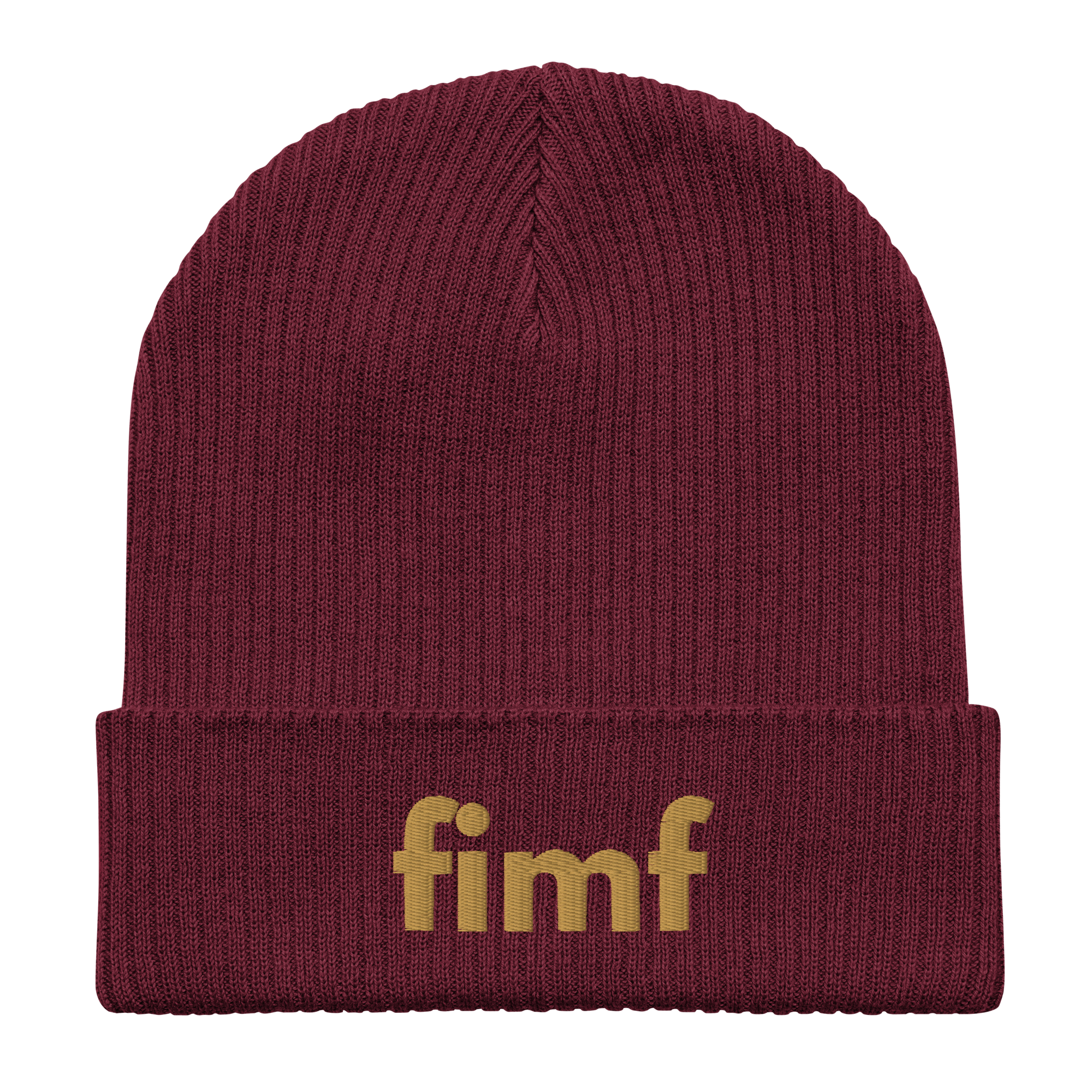 Organic cotton FIMF beanie