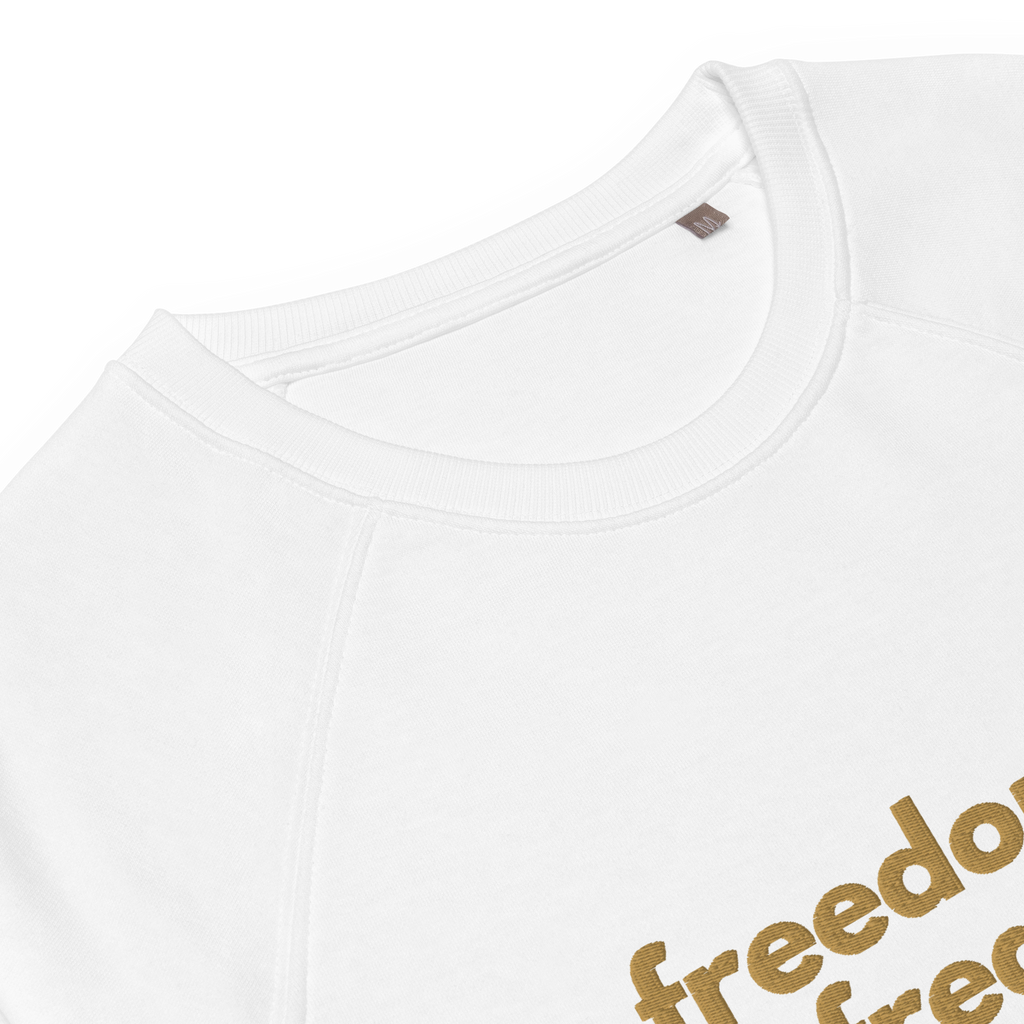 Organic Cotton Blend Freedom is my Frequency Crew