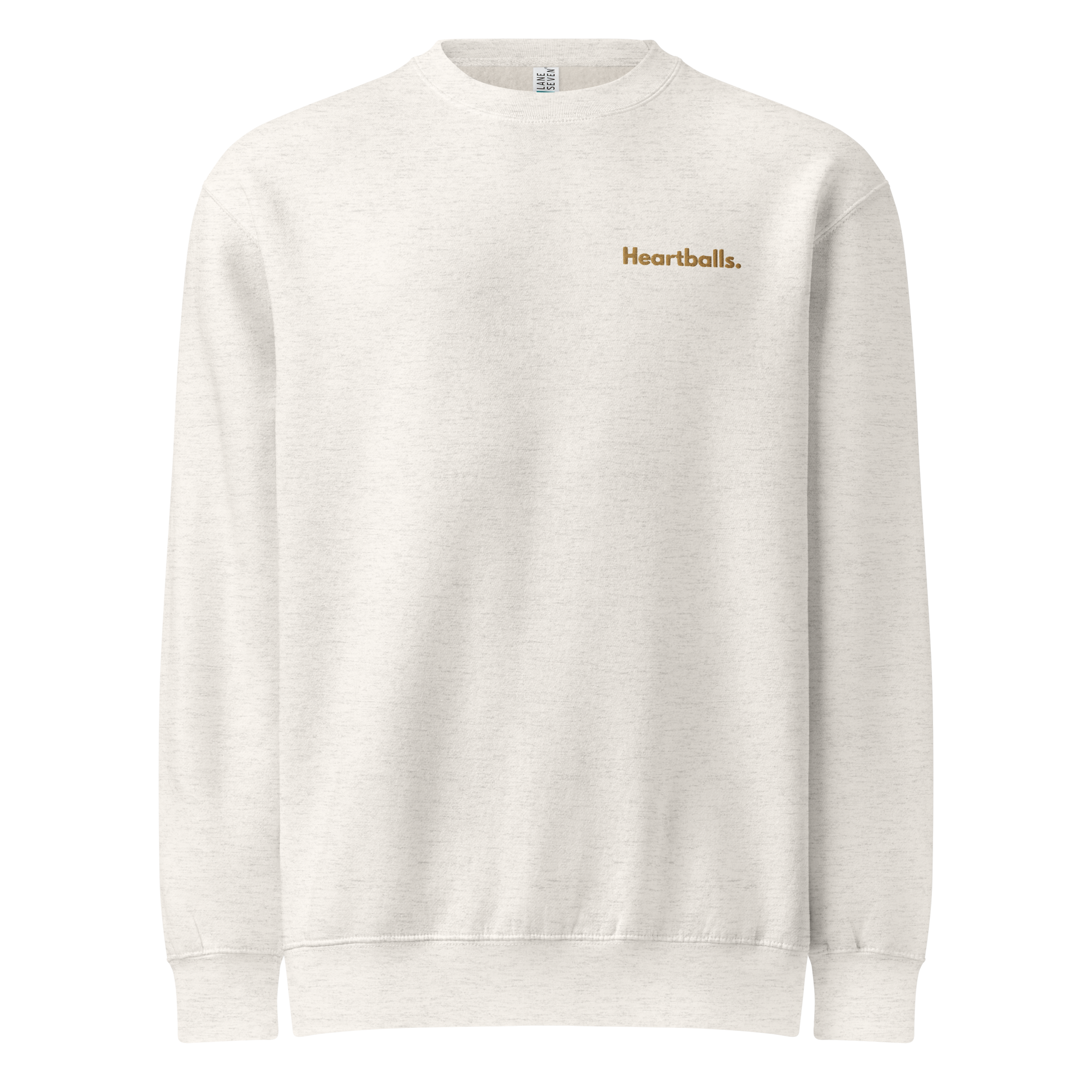 Organic Cotton Blend Heartballs Unisex Crew-Neck