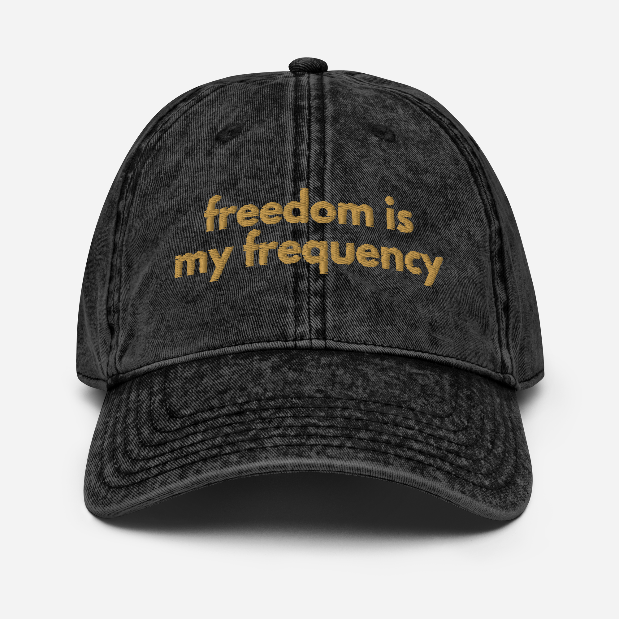Freedom Is My Frequency - Washed Out Vintage Cap
