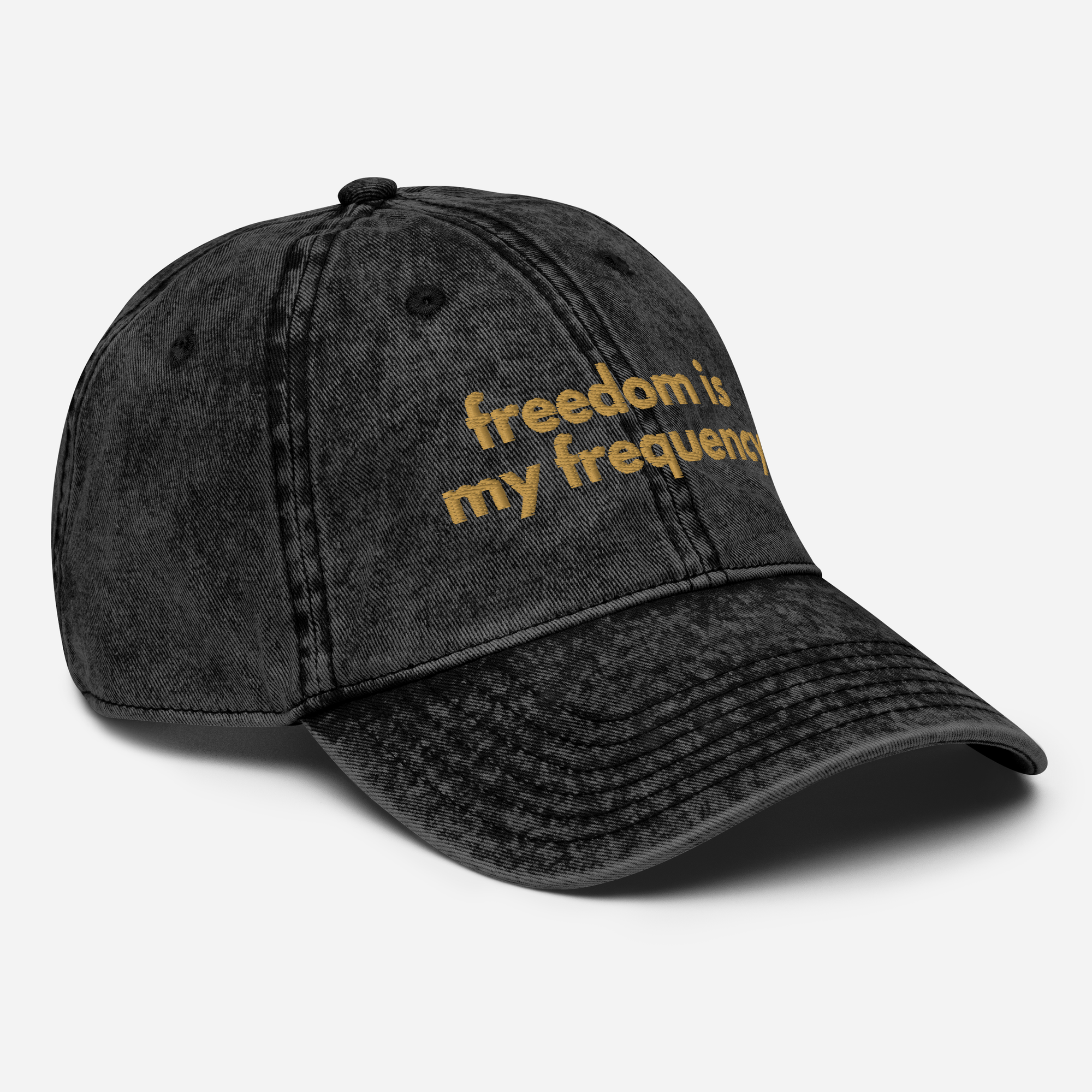 Freedom Is My Frequency - Washed Out Vintage Cap