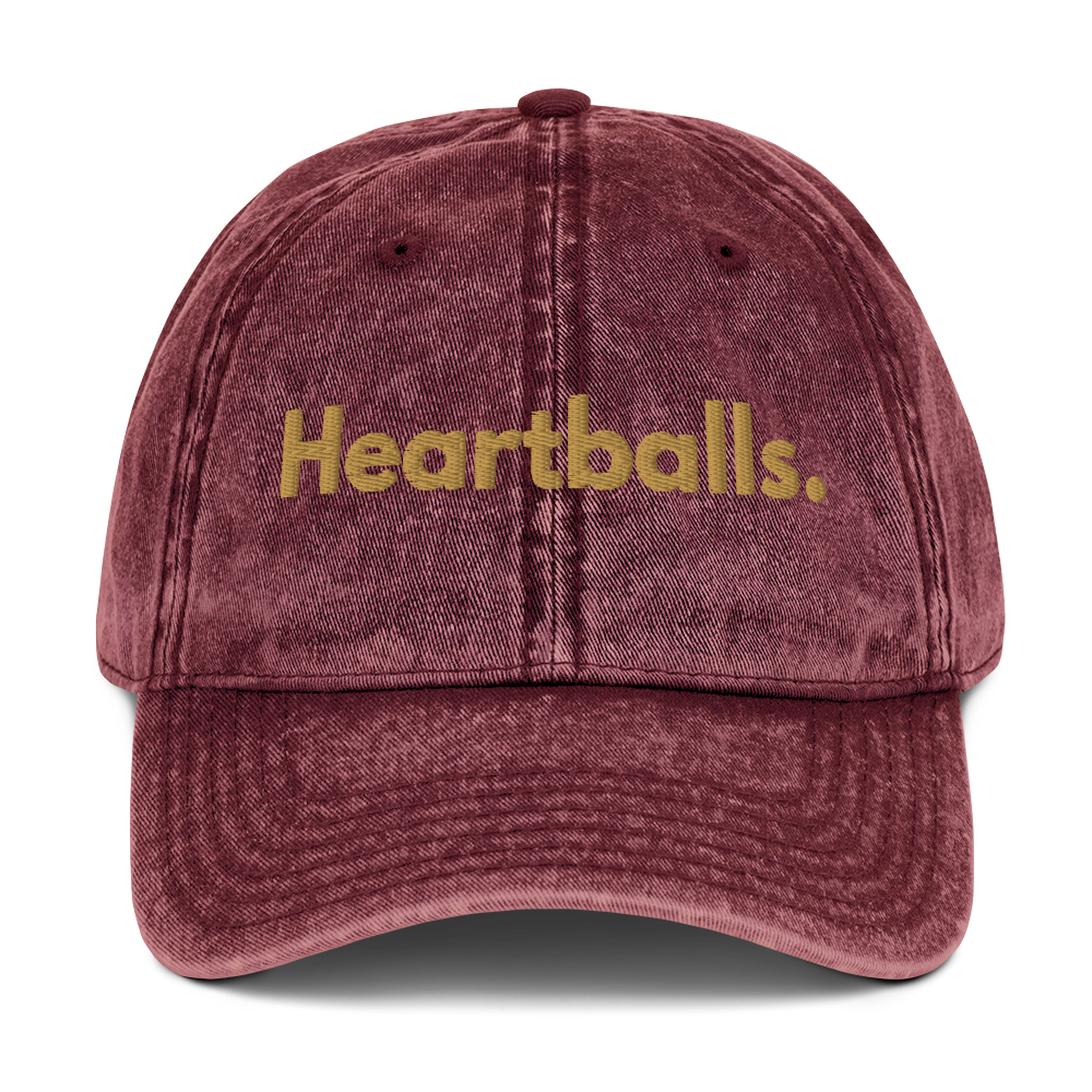 Heartballs - Washed Out Vintage Cap