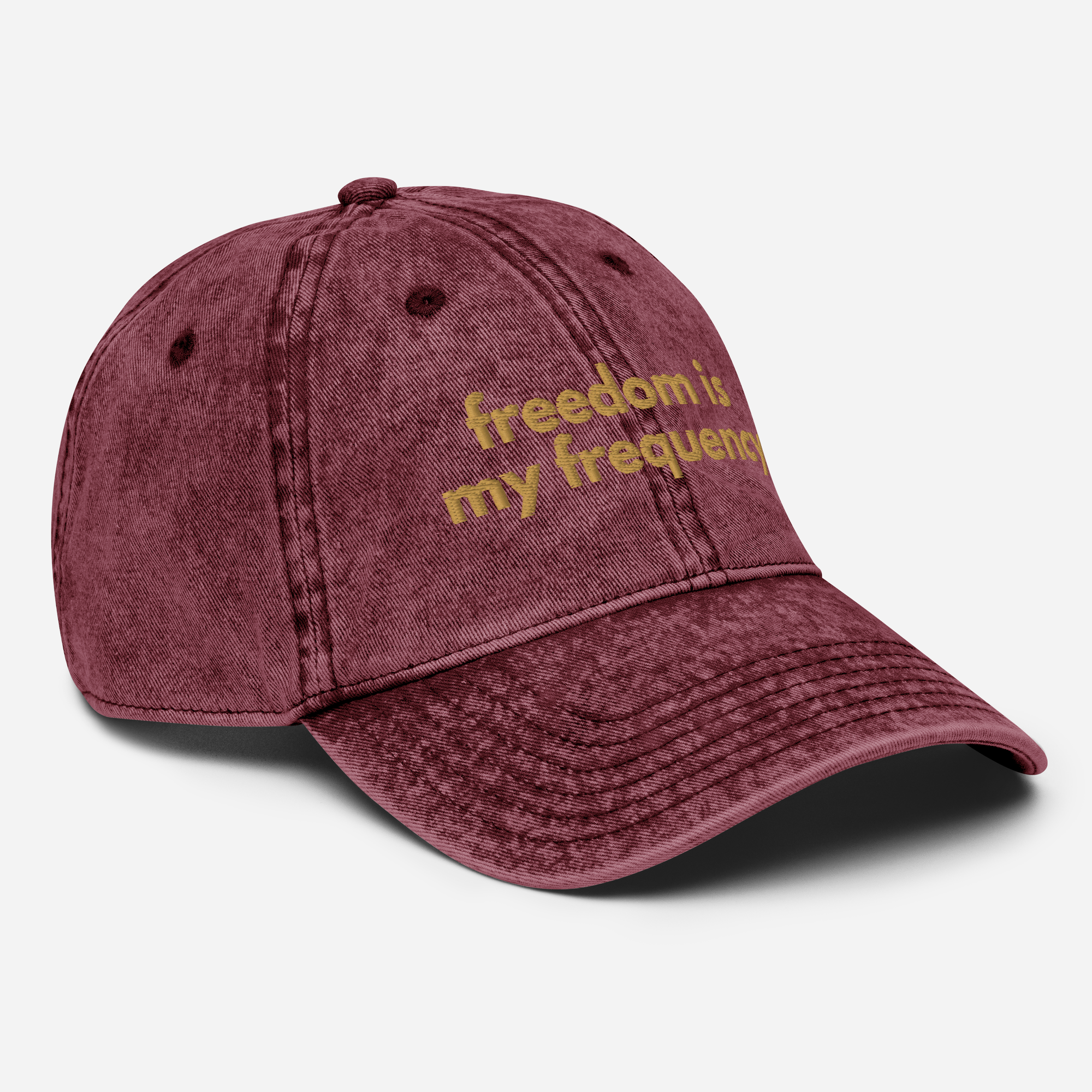 Freedom Is My Frequency - Washed Out Vintage Cap