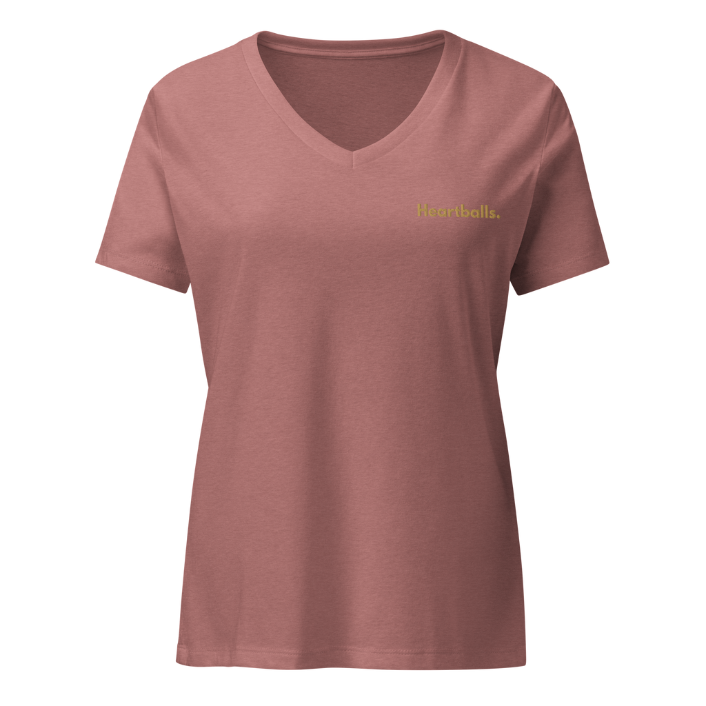 Heartballs V-Neck Women's Tee