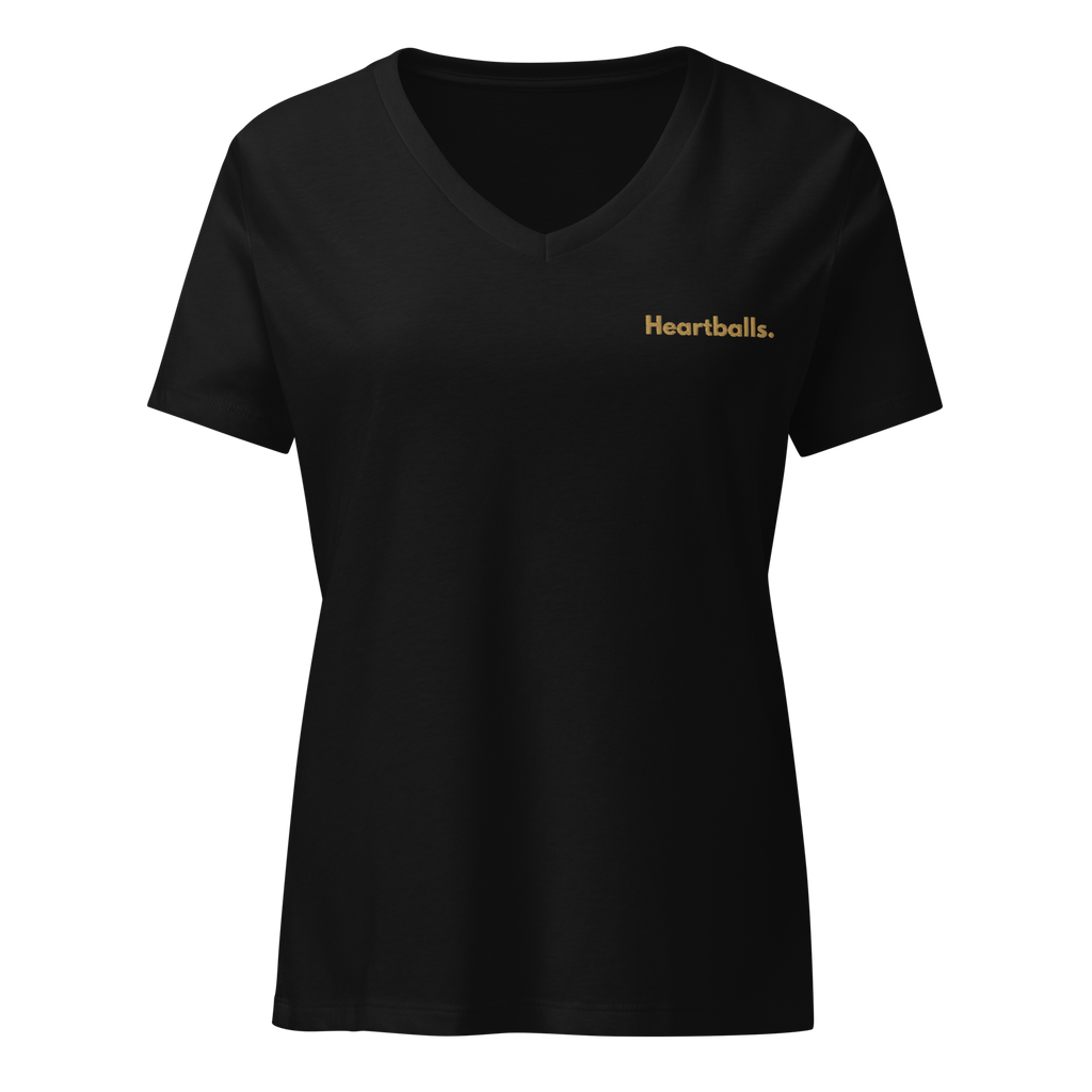Heartballs V-Neck Women's Tee